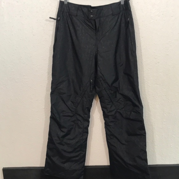 Columbia Omni-Tech Black on Black Insulated Ski Pants size L - Picture 1 of 14